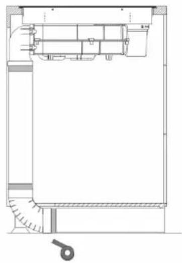 Klarstein AirJet Hybrid - INSTALLATION OF THE EXHAUST PIPE FOR RECIRCULATION MODE - 8