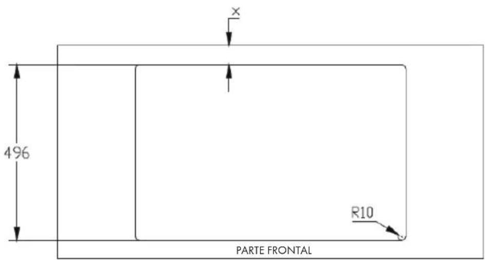 Klarstein AirJet Hybrid - DIMENSIONES DEL HUECO NECESARIO EN LA ENCIMERA - 2
