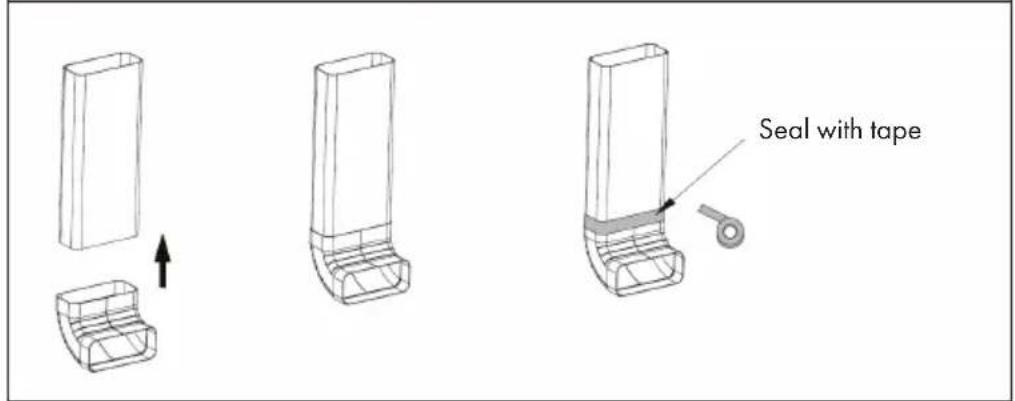 Klarstein AirJet Hybrid - INSTALLATION OF THE EXHAUST PIPE FOR RECIRCULATION MODE - 3