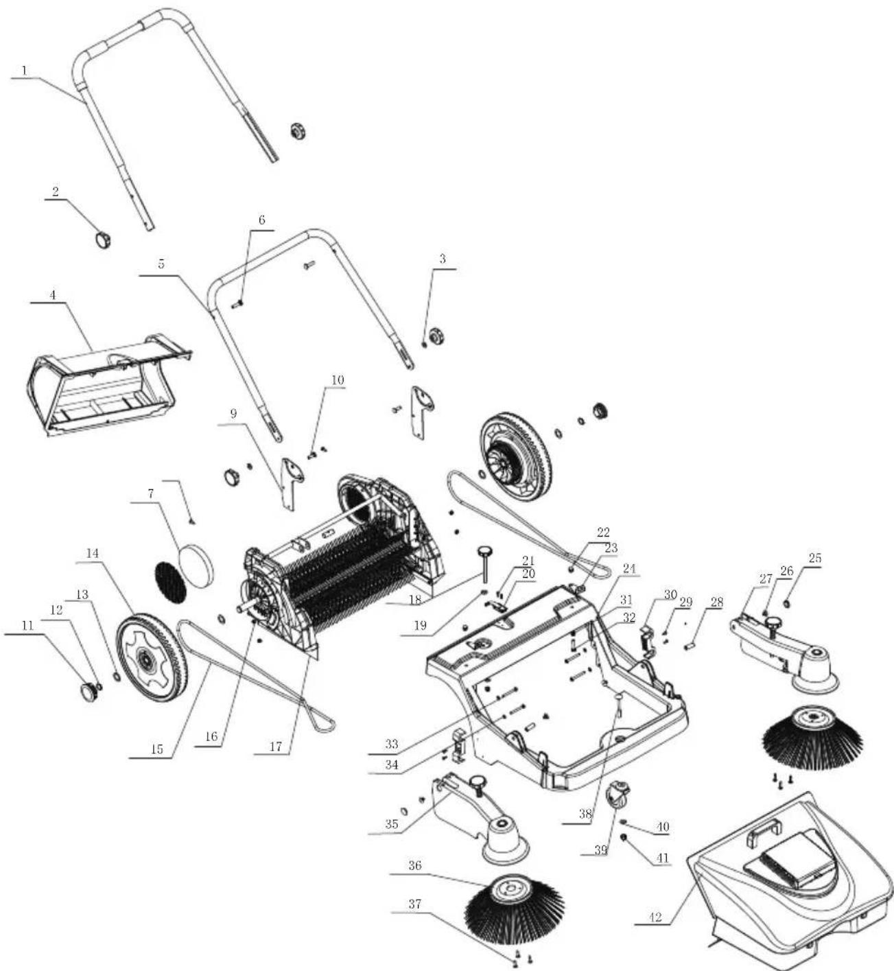Lavor BSW 950 MF - SCHRITT 4 Installation der Seitenbürste - 19