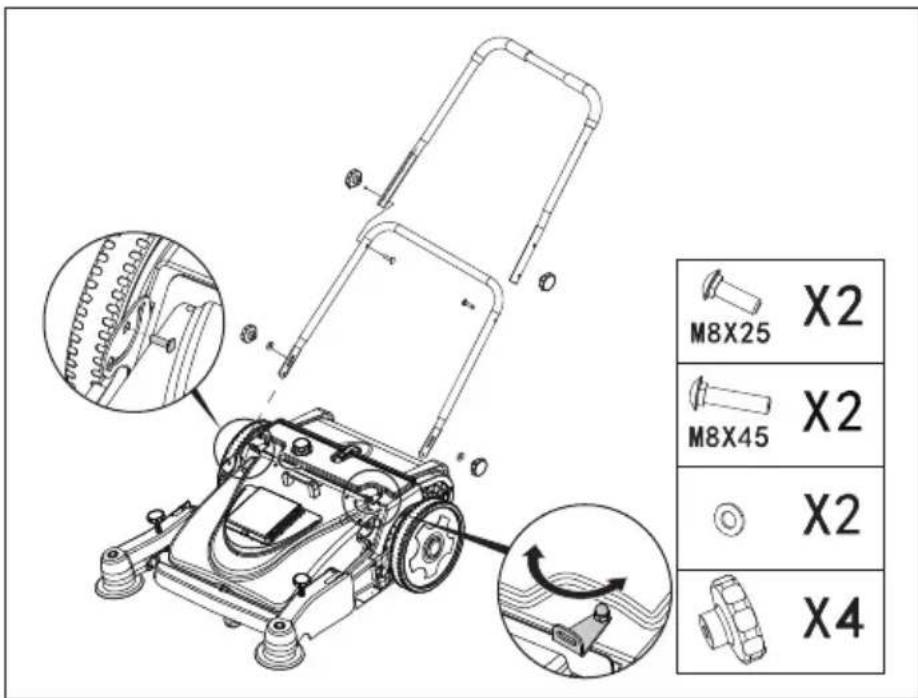 Lavor BSW 950 MF - PASO 2 Retorno de la correa de transmisión - 1