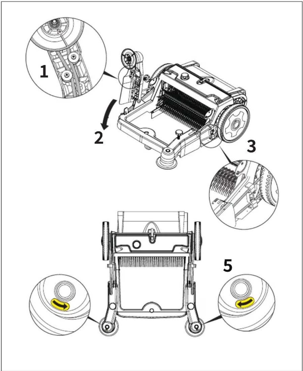 Lavor BSW 950 MF - KROK 1 Zainstaluj rami - 1