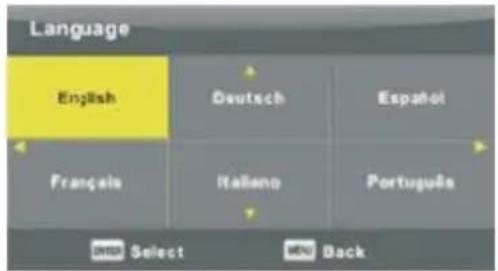 OCEANIC OCEALED22120B2 - OSD Language - 1