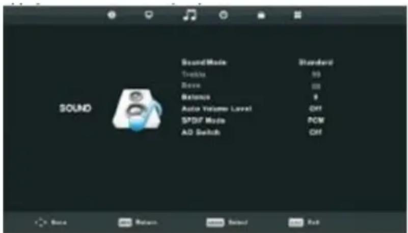 OCEANIC OCEALED22120B2 - Menu du Son - 1