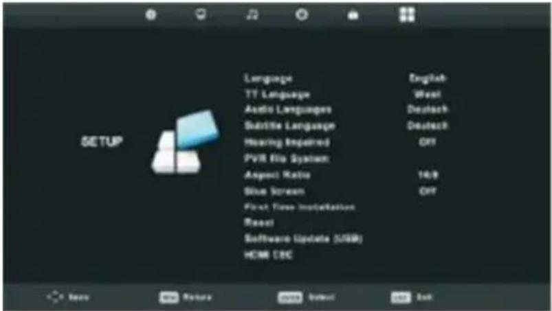 OCEANIC OCEALED22120B2 - Menu Configuration - 1
