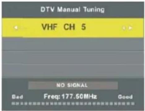 OCEANIC OCEALED22120B2 - DTV Manual Tuning - 1