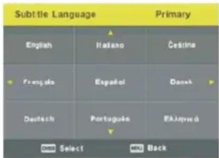 OCEANIC OCEALED22120B2 - Subtitles Language - 1