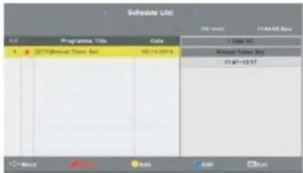 OCEANIC OCEALED22120B2 - Schedule List - 1