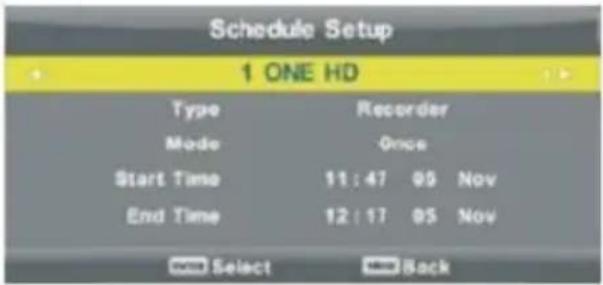 OCEANIC OCEALED22120B2 - Liste Programmation - 2
