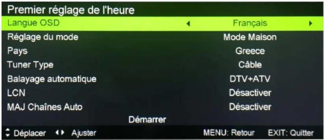 OCEANIC OCEALED39B6 - Mise à jour automatique des chaînes - 1