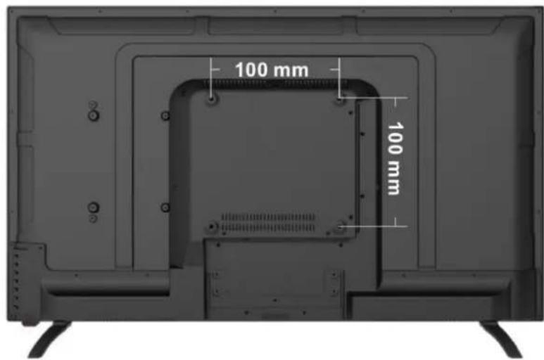 OCEANIC OCEALED39B6 - Vue arrière de votre TV - 1