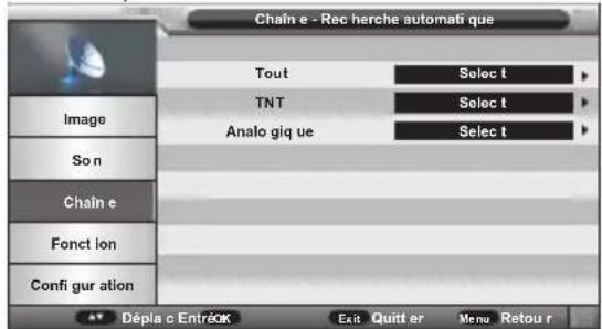 OCEANIC OCEALED3219B2 - Recherche automatique des chaînes - 1