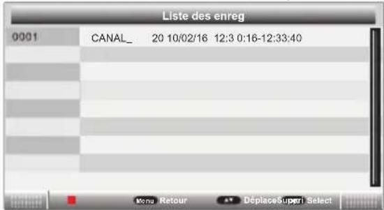 OCEANIC OCEALED3219B2 - Sélectionnez liste des enregistrements - 1