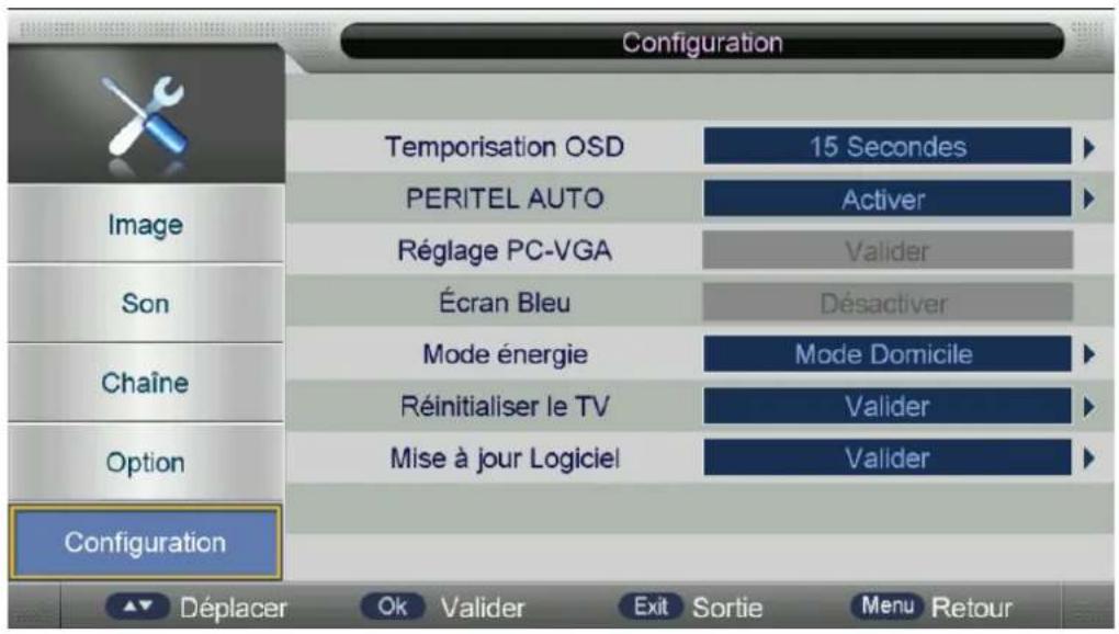 OCEANIC OCEALED241018W7 - Menu Configuration - 1