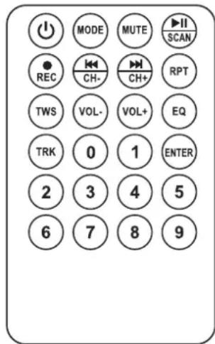 IBIZA SOUND SLK15A-TWS - TELECOMANDO - 1