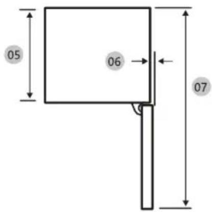 HAIER HBQW7519D - Benodigde ruimte - 2