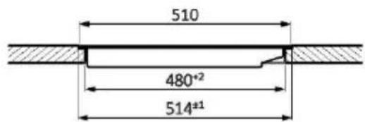 HAIER HAMTB56IWCS - MESURES ENCASTREMENT EN AFFLEUREMENT DE 65 - 3