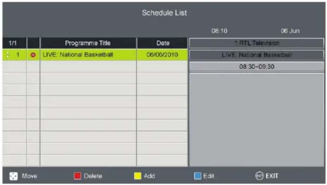 OCEANIC OCEALED32220B2 - Schedule List - 1