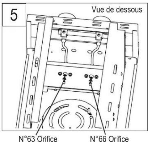 SABER K00SB5317 - :Conversion du gaz naturel au gaz propane liquide du brûleur latéral intégr - 5