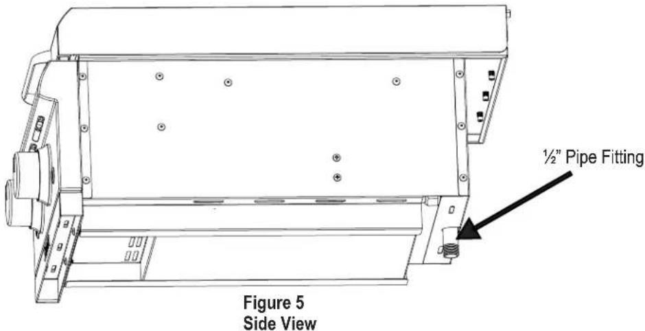 SABER K00SB5317 - Prior to installing the side burner in the enclosure: - 1