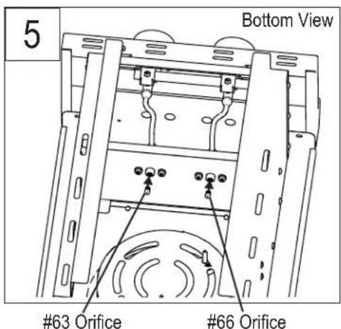 SABER K00SB5317 - Built-in Side Burner NG to LP Conversion - 5