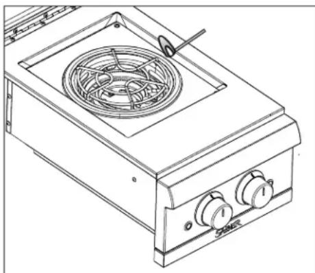 SABER K00SB5317 - Allumage du brûleur principal avec une allumette - 1