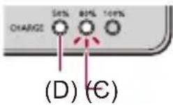 PANASONIC Lumix S1 II E - Indications des témoins de charge - 2