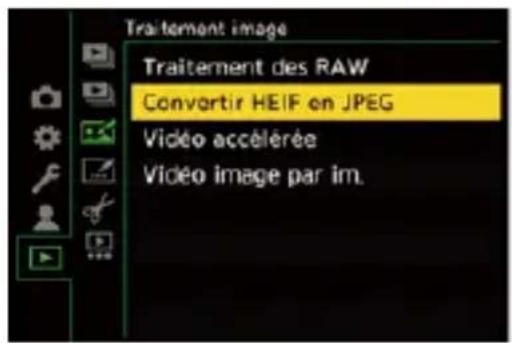 Traitement image Traitement des RAW Convertir HEIF en JPEG Vidéo accélérée Vidéo image par im.