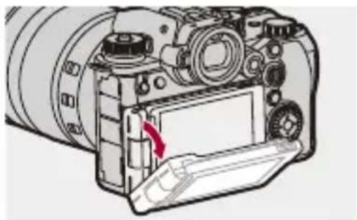 PANASONIC Lumix S1 II E - Réglage de la direction et de l'angle de l'écran - 4