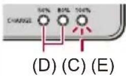 PANASONIC Lumix S1 II E - Indications des témoins de charge - 3