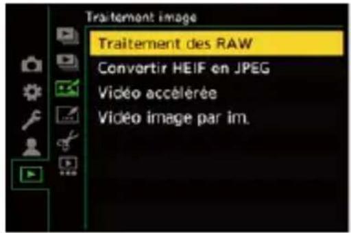 Traitement image Traitement des RAW Convertir HEIF en JPEG Vidéo accélérée Vidéo image par im.
