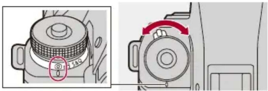 PANASONIC Lumix S1 II E - Sélectionnez le mode [ˌ], ou [S&amp;Q]. - 1