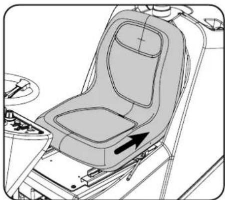 Numatic TVL850 - Adjusting the Seat - 3