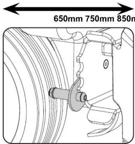 Numatic TVL850 - Setting the Width Adjustment - 5