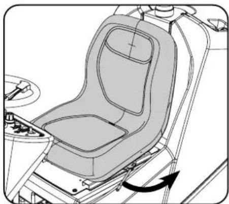 Numatic TVL850 - Adjusting the Seat - 1