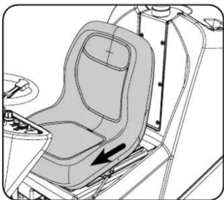 Numatic TVL850 - Adjusting the Seat - 2