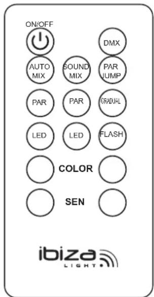 IBIZA SOUND DJLIGHT60 - TELECOMANDO - 1