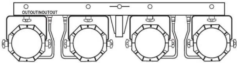 IBIZA SOUND DJLIGHT60 - ANSCHLUSS DES SIGNALKABELS - 1