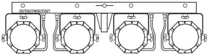 IBIZA SOUND DJLIGHT60 - CONNECTION OF THE SIGNAL CABLE - 1