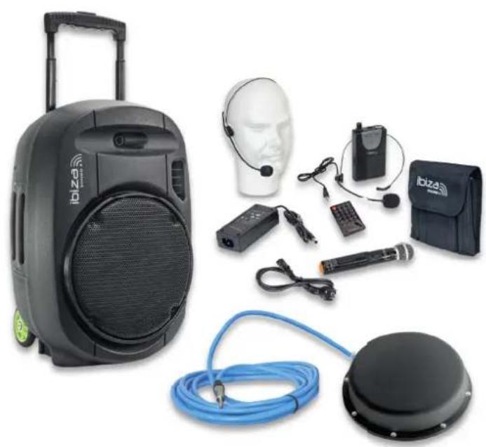 IBIZA SOUND PORT12VHF-BK-MKII-POOLPACK - SYSTEME DE SONORISATION PORTABLE AUTONOME - 1