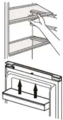 BRANDT BFD6650NX - Using the shelves - 1