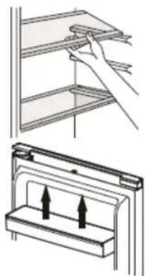 BRANDT BFD6650NX - Utilisation des clayettes - 1