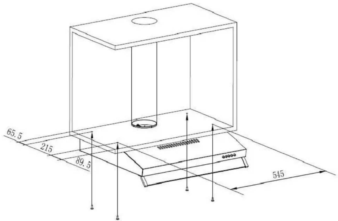 OCEANIC OCEAHC440S9 - INSTALLATION (Fixing under a cupboard) - 1