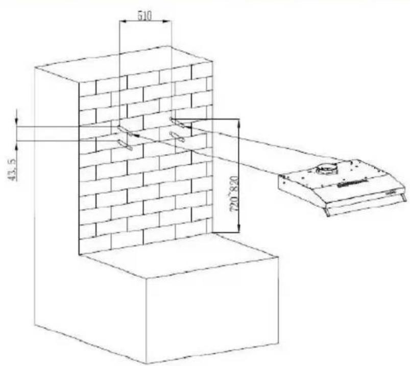OCEANIC OCEAHC440S9 - INSTALLATION (Fixation murale) - 1