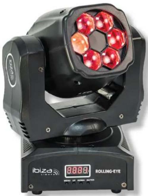 IBIZA SOUND ROLLING-EYE - MINI WASH MOVING HEAD - 1