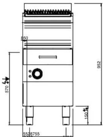 MBM WGE74 - ON CUPBOARD MOD.900 - 6