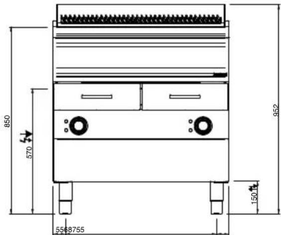 MBM WGE74 - ON CUPBOARD MOD.900 - 7