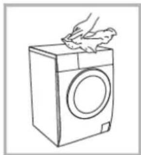 BRANDT WFB384QW - Nettoyage de l'extérieur du lave-linge - 1