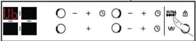 BRANDT BPI1641UX - + / - Power setting - 4