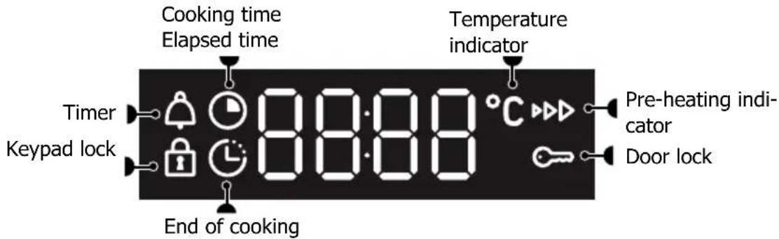 BRANDT BOP2112X - DISPLAY AND CONTROL BUTTONS - 1